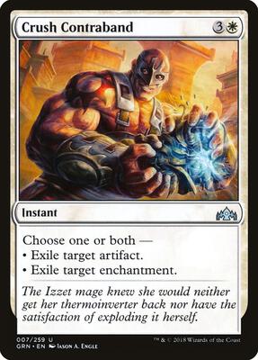 Crush Contraband card from Guilds of Ravnica