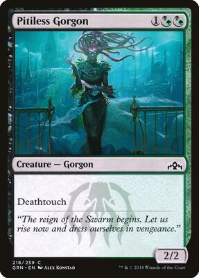 Pitiless Gorgon card from Guilds of Ravnica