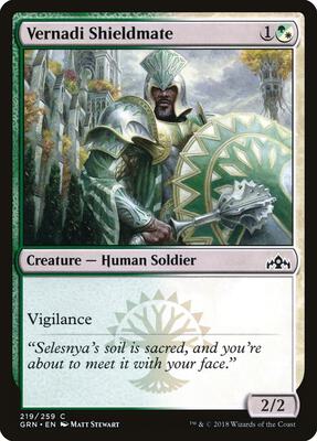 Vernadi Shieldmate card from Guilds of Ravnica