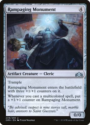 Rampaging Monument card from Guilds of Ravnica