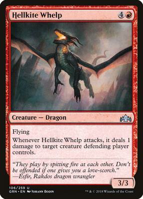 Hellkite Whelp card from Guilds of Ravnica