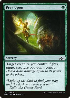 Prey Upon card from Guilds of Ravnica
