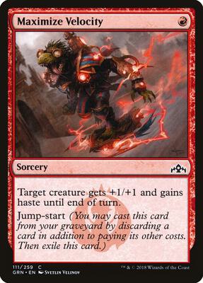 Maximize Velocity card from Guilds of Ravnica