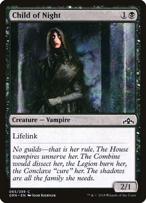 Child of Night card from Guilds of Ravnica