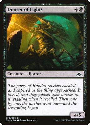 Douser of Lights card from Guilds of Ravnica