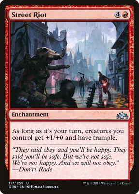 Street Riot card from Guilds of Ravnica