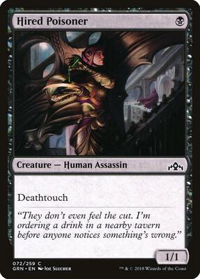 Hired Poisoner card from Guilds of Ravnica