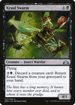Kraul Swarm card from Guilds of Ravnica