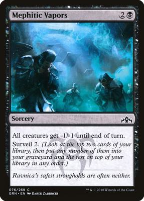 Mephitic Vapors card from Guilds of Ravnica