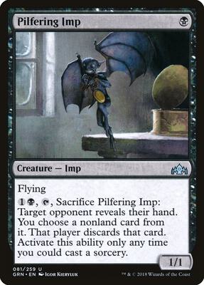 Pilfering Imp card from Guilds of Ravnica