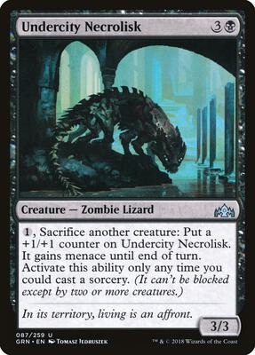 Undercity Necrolisk card from Guilds of Ravnica