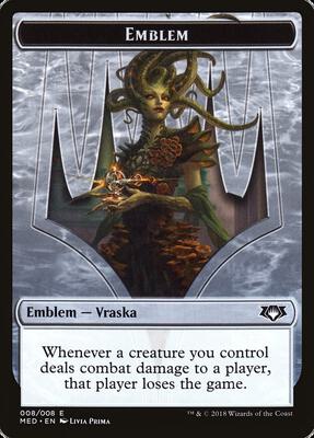 Emblem - Vraska, Golgari Queen card from Mythic Edition: Guilds of Ravnica