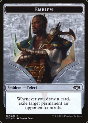 Emblem - Teferi, Hero of Dominaria card from Mythic Edition: Guilds of Ravnica