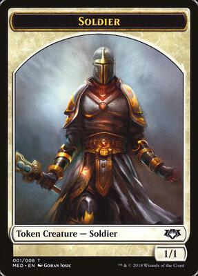 Soldier Token card from Mythic Edition: Guilds of Ravnica