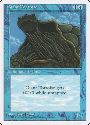 Giant Tortoise card from Fourth Edition