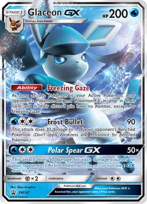 Glaceon GX - SM147 card from SM Promos