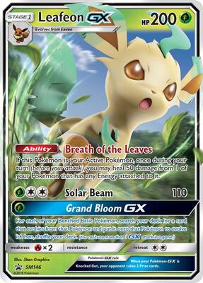 Leafeon GX - SM146 card from SM Promos