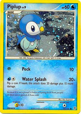 Piplup - 93/130 (Cosmos Holo) card from Miscellaneous Cards & Products