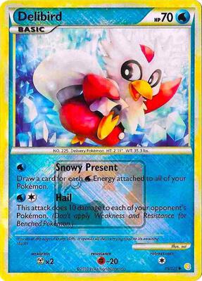 Delibird - 39/123 (League Promo) card from League & Championship Cards