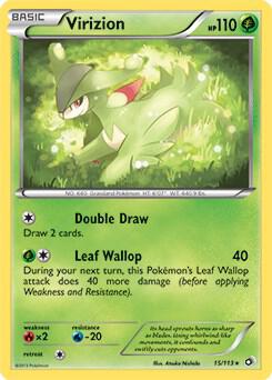 Virizion - 15/113 card from Deck Exclusives