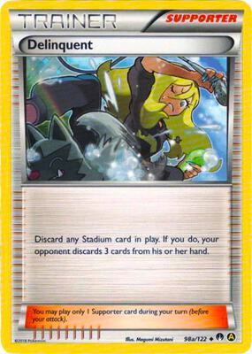 Delinquent - 98a/122 card from Alternate Art Promos