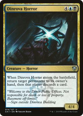 Dinrova Horror card from Guilds of Ravnica: Guild Kits