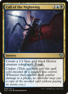 Call of the Nightwing card from Guilds of Ravnica: Guild Kits