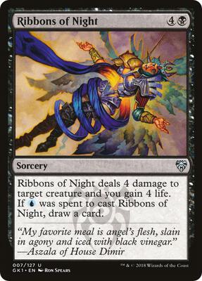 Ribbons of Night card from Guilds of Ravnica: Guild Kits