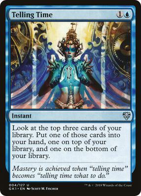 Telling Time card from Guilds of Ravnica: Guild Kits