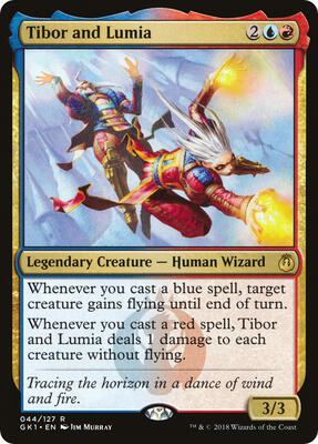 Tibor and Lumia card from Guilds of Ravnica: Guild Kits