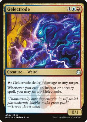 Gelectrode card from Guilds of Ravnica: Guild Kits