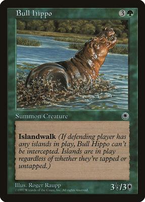 Bull Hippo (Reminder Text) card from Portal