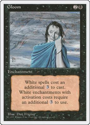 Gloom card from Fourth Edition