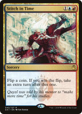 Stitch in Time card from Guilds of Ravnica: Guild Kits