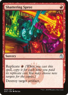 Shattering Spree card from Guilds of Ravnica: Guild Kits