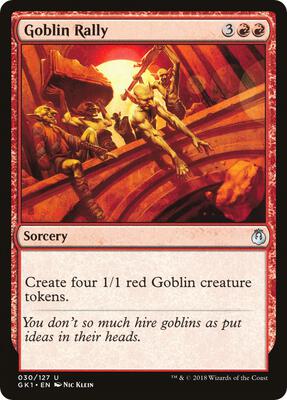 Goblin Rally card from Guilds of Ravnica: Guild Kits