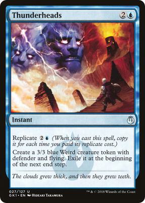 Thunderheads card from Guilds of Ravnica: Guild Kits