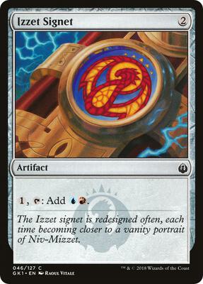 Izzet Signet card from Guilds of Ravnica: Guild Kits