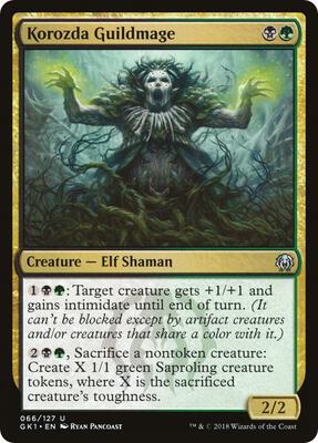Korozda Guildmage card from Guilds of Ravnica: Guild Kits