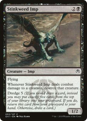 Stinkweed Imp card from Guilds of Ravnica: Guild Kits