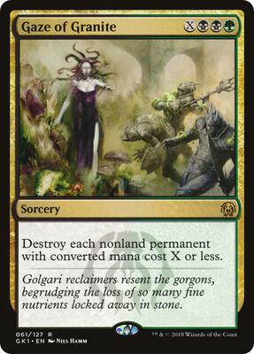 Gaze of Granite card from Guilds of Ravnica: Guild Kits