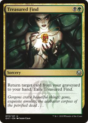Treasured Find card from Guilds of Ravnica: Guild Kits
