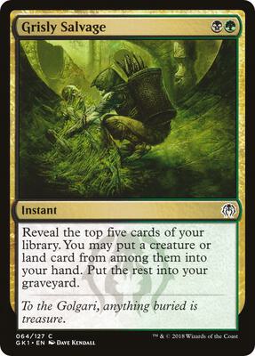 Grisly Salvage card from Guilds of Ravnica: Guild Kits
