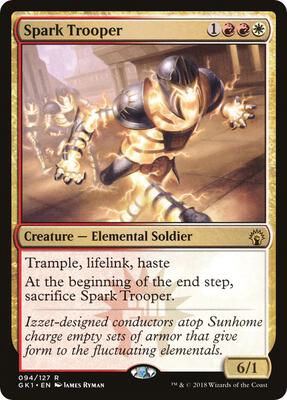 Spark Trooper card from Guilds of Ravnica: Guild Kits