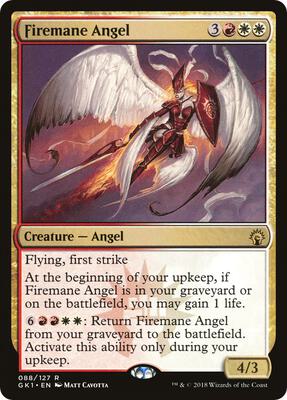 Firemane Angel card from Guilds of Ravnica: Guild Kits