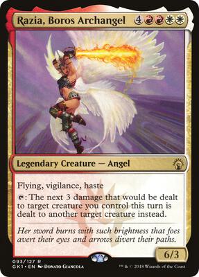 Razia, Boros Archangel card from Guilds of Ravnica: Guild Kits