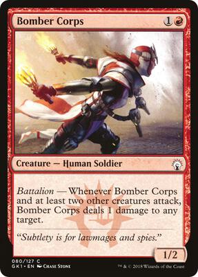 Bomber Corps card from Guilds of Ravnica: Guild Kits