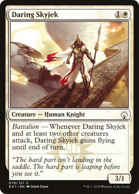 Daring Skyjek card from Guilds of Ravnica: Guild Kits
