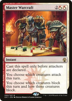 Master Warcraft card from Guilds of Ravnica: Guild Kits