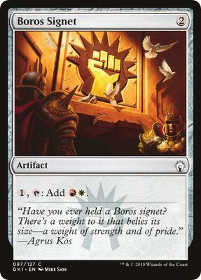 Boros Signet card from Guilds of Ravnica: Guild Kits